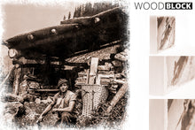 Laden Sie das Bild in den Galerie-Viewer, Woodblock Holzknecht 20 x 20cm